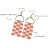 image:imageINKALLOY Game Day Earrings for Women Beaded Fringe Earrings for Football Gameday Outfits Handmade Jewelry for College Students Team Gifts Teachers Football MomsOrange  White Checkered