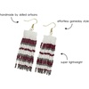 image:imageINKALLOY Game Day Earrings for Women Beaded Fringe Earrings for Football Gameday Outfits Handmade Jewelry for College Students Team Gifts Teachers Football MomsMaroon  Gray