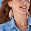 image:imageINKALLOY Game Day Earrings for Women Luxe Beaded Fringe Earrings for Football Gameday Outfits Handmade Jewelry for College Students Team Gifts Teachers Football MomsBurnt Orange  White