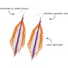 image:imageINKALLOY Game Day Earrings for Women Luxe Beaded Fringe Earrings for Football Gameday Outfits Handmade Jewelry for College Students Team Gifts Teachers Football MomsPurple  Orange