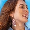 image:imageINKALLOY Game Day Earrings for Women Luxe Beaded Fringe Earrings for Football Gameday Outfits Handmade Jewelry for College Students Team Gifts Teachers Football MomsCrimson Red  White