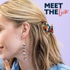 image:imageINKALLOY Small Beaded Hair Clips Gia Boho Cute Claw Clips for Women Mini Claw Clip for Half Up Half Down Hair Styles Handmade Hair Accessories for the Modern Bohemian Multicolor CheckeredMulticolor Checkered