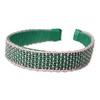 image:imageINK  ALLOY Boho TwoColor Woven Headbands for Women Caroline Wide Non Slip Raffia Headband Handmade Hair Accessories for the Modern Bohemian Purple amp Red One SizePink  Green