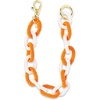 image:imageINK  ALLOY Game Day Bag Chain  Handcrafted Stylish Beaded Accessory for Purse Strap or Phone  Perfect for GamedayOrange  White
