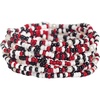 image:imageINK  ALLOY Game Day Bracelet Stacks Beaded Bracelets for Football Gameday Outfits Handmade Jewelry for College Students Teachers Football Moms Set of 10Bright Red  Black  White