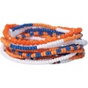 image:imageINK  ALLOY Game Day Bracelet Stacks Beaded Bracelets for Football Gameday Outfits Handmade Jewelry for College Students Teachers Football Moms Set of 10Blue  Orange