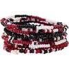 Red  Black + White