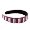 image:imageINK  ALLOY Game Day Striped Beaded Headband  Handcrafted Statement Hair Accessories for Sports Fans  Perfect for Gameday Yellow  BlueMaroon  White