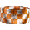 Orange & White Checkered