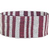 image:imageINK  ALLOY Game Day Striped Cuff Bracelets for Women Beaded Stretch Bracelet for Football Gameday Outfits Handmade Jewelry for College Students Teachers Football Moms 1Inch WDark Red  White