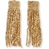 image:imageINKALLOY Beaded Earrings for Women Dangling Marilyn Luxe Seed Bead Fringe Tassel Earrings Hypoallergenic Handmade Jewelry for the Modern Bohemian 225Inch LengthGold