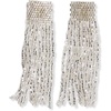 image:imageINKALLOY Beaded Earrings for Women Dangling Marilyn Luxe Seed Bead Fringe Tassel Earrings Hypoallergenic Handmade Jewelry for the Modern Bohemian 225Inch LengthSilver