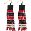 Bright Red  Black  and White