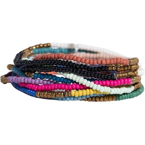 image:imageINK  ALLOY 10Strand Stacking Beaded Bracelets for Women  Mixed Patterns Bracelet Stack  Adjustable Stretch Fit  Handmade Boho Bracelets for Women  Perfect for Any OccasionGold