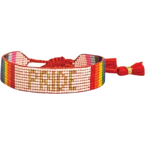 image:imageINK  ALLOY Beaded Boho Bracelets Gabby Word Bracelet Sliding Knot Wristband Friendship Bracelets Handmade Jewelry for the Modern Bohemian 525825 Adjustable Band 5 WPride
