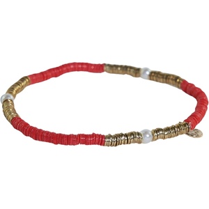 image:imageINK  ALLOY Boho Stackable Bracelets for Women Rory Sequin with Pearl Accents Stretch Small Stacking Bracelet Handmade Jewelry for the Modern Bohemian