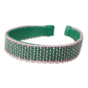 image:imageINK  ALLOY Boho TwoColor Woven Headbands for Women Caroline Wide Non Slip Raffia Headband Handmade Hair Accessories for the Modern Bohemian Purple amp Red One SizePink  Green