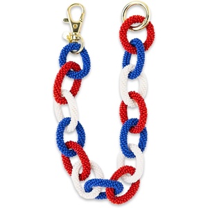 image:imageINK  ALLOY Game Day Bag Chain  Handcrafted Stylish Beaded Accessory for Purse Strap or Phone  Perfect for GamedayBlue  Crimson