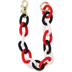 image:imageINK  ALLOY Game Day Bag Chain  Handcrafted Stylish Beaded Accessory for Purse Strap or Phone  Perfect for GamedayRed  Black