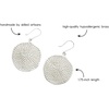 image:imageINKALLOY Dangle Earrings for Women Disc Earrings Gretchen Brass Metal Statement Earrings Hypoallergenic Handmade Jewelry for the Modern Bohemian 25Inch LSilver