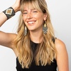 image:imageINK  ALLOY Beaded Earrings for Women Dangling Dottie Luxe Seed Bead Fringe Statement Art Deco Chandelier Earrings Hypoallergenic Handmade Jewelry for the Modern Bohemian 35Inch LengthBlack and Gold